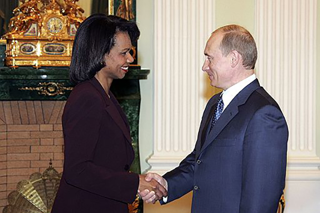 Condoleezza Rice and Vladimir Putin | Kommersant