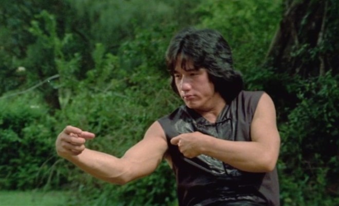Jackie Chan in the movie Drunken Master