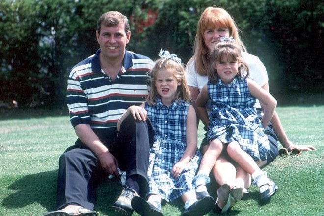 Princess Eugenie with her family