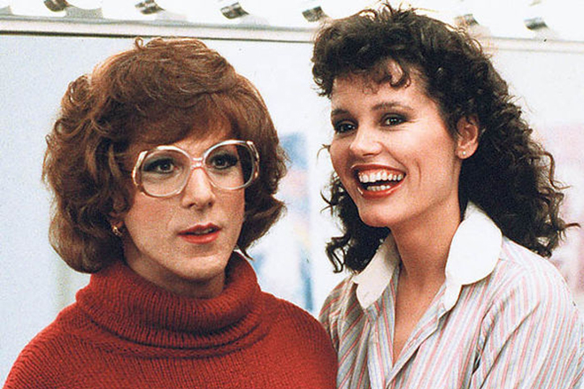 Dustin Hoffman and Geena Davis in the picture Tootsie