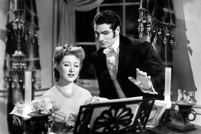 Greer Garson and Laurence Olivier in the picture Pride and Prejudice