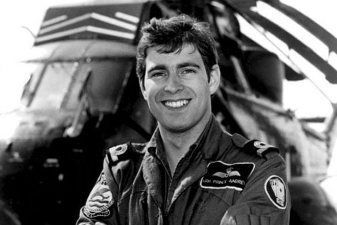 Prince Andrew as a pilot