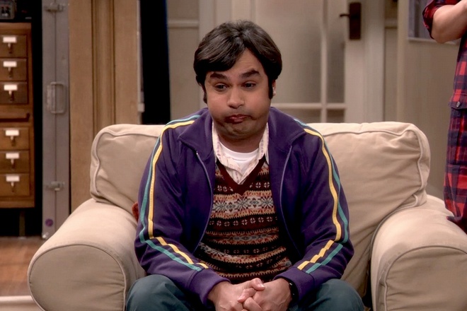 Kunal Nayyar as Rajesh Koothrappali in The Big Bang Theory