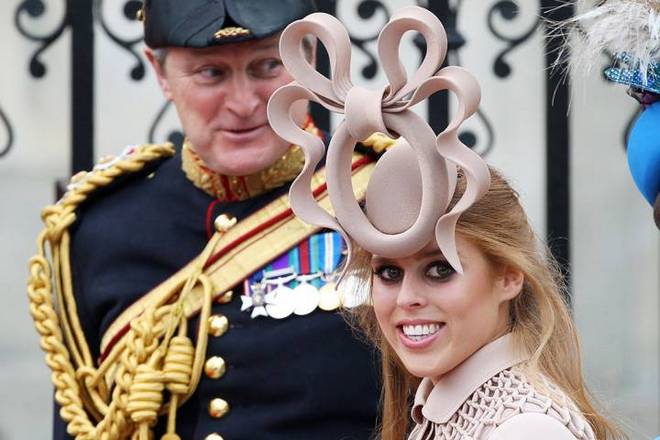 Princess Beatrice at the wedding of Prince William