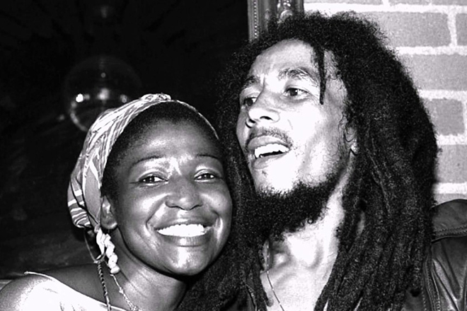 Bob Marley with his wife Rita
