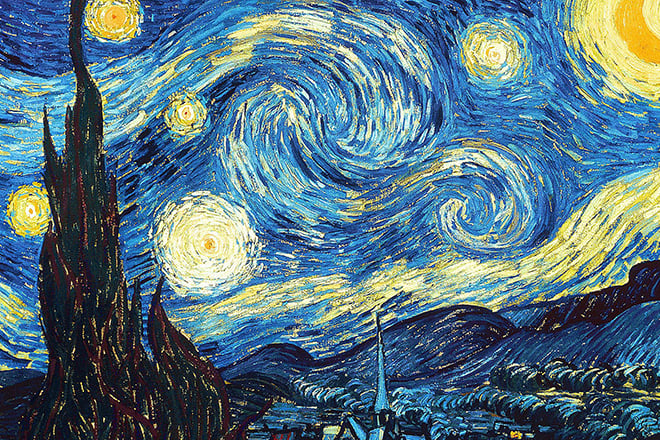 The picture The Starry Night