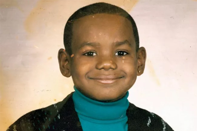 LeBron James in his childhood
