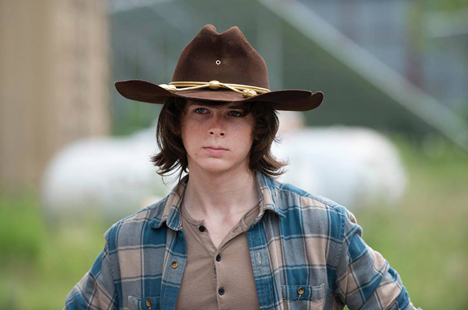 Chandler Riggs in the TV series The Walking Dead