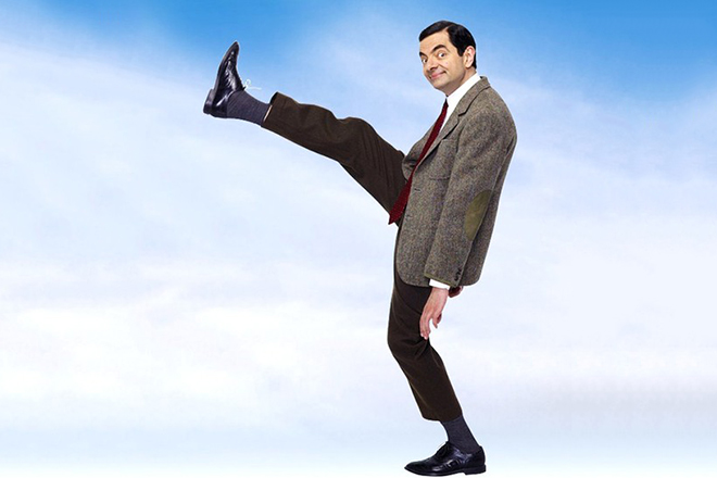 Rowan Atkinson in the role of Mr. Bean