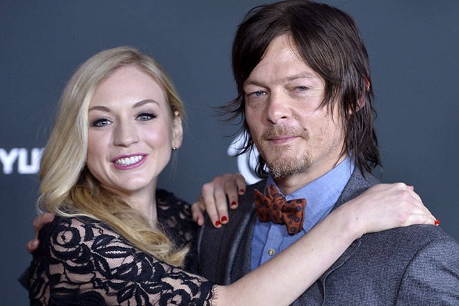 Norman Reedus and Emily Kinney
