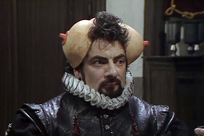 Rowan Atkinson in the picture The Black Adder