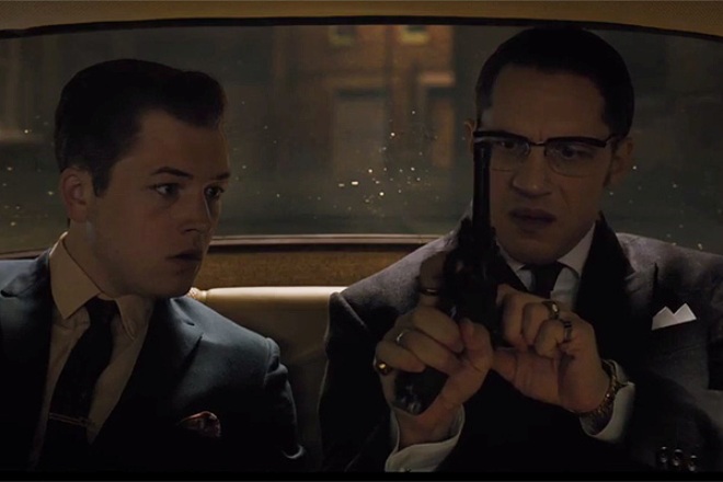 Taron Egerton and Tom Hardy in Legend