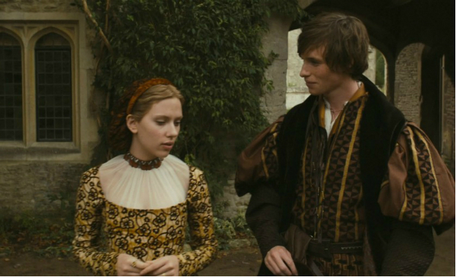 Eddie Redmayne and Scarlett Johansson in the movie The Other Boleyn Girl