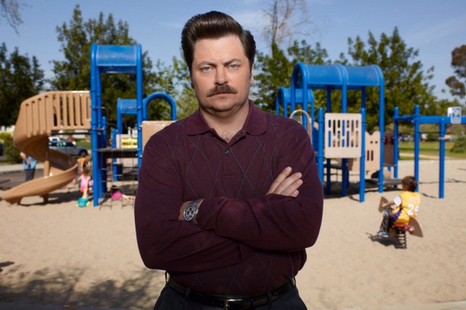 Nick Offerman in the series Parks and Recreation