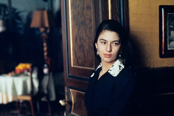 Young Sofia Coppola in the movie The Godfather Part III