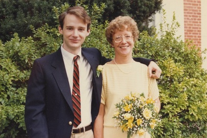 Young Moby together with his mother