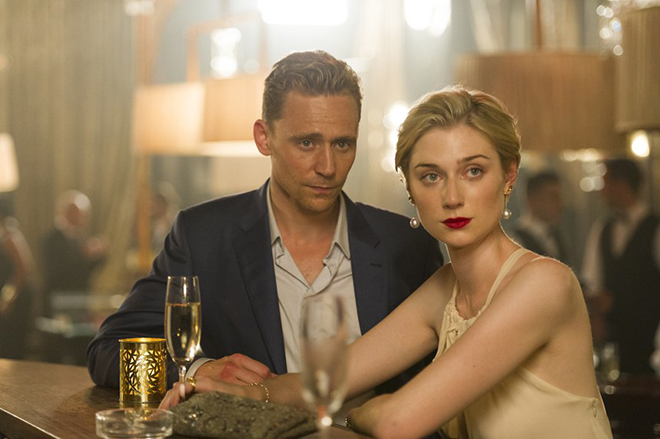 Tom Hiddleston and Elizabeth Debicki in the movie The Night Manager
