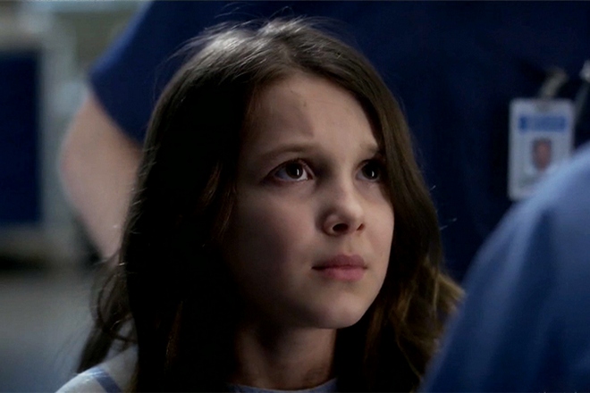 Millie Bobby Brown in the series Grey’s Anatomy