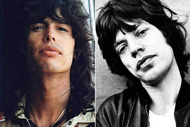 Steven Tyler and Mick Jagger