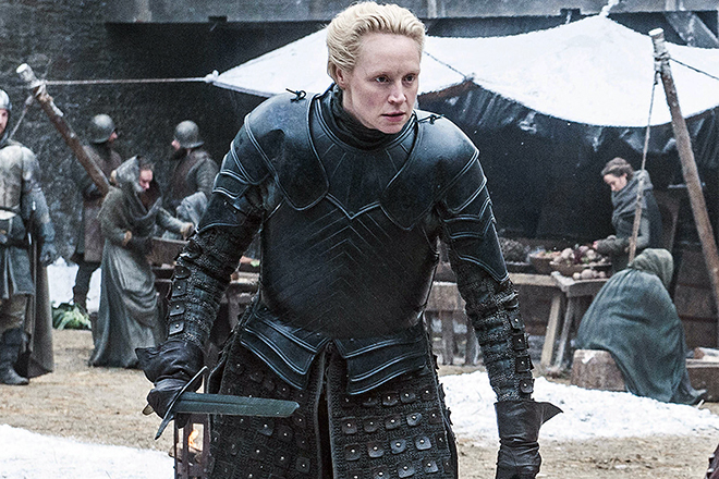 Gwendoline Christie in the series Game of Thrones