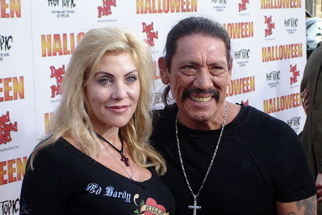 Danny Trejo with his wife