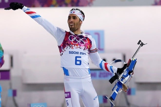 Martin Fourcade at the Sochi Olympic Games