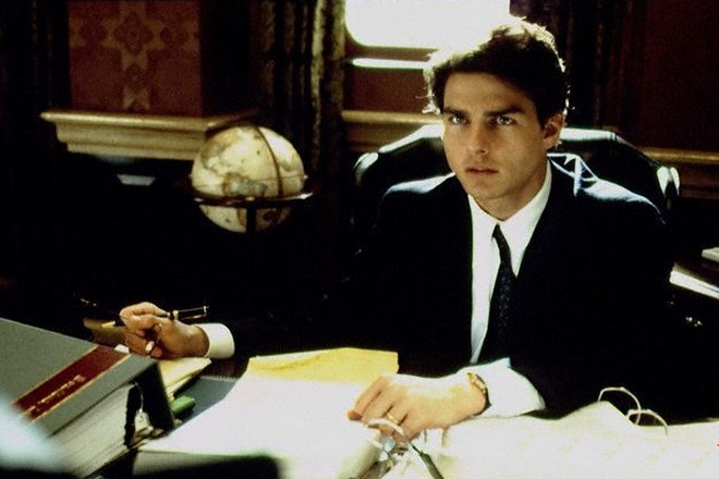 Tom Cruise in the screen version of John Grisham’s The Firm