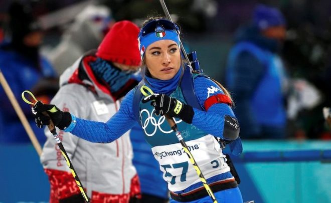 Dorothea Wierer at the Olympics in Pyeongchang