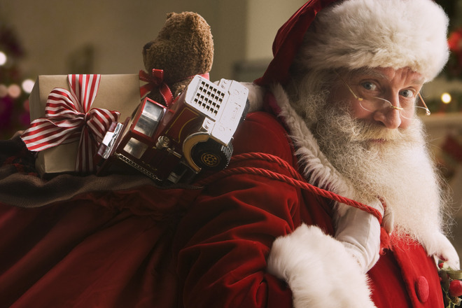 Santa Claus with presents