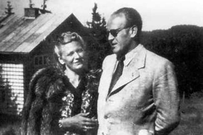 Oskar Schindler with his wife