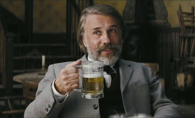 Christoph Waltz in the movie Django Unchained