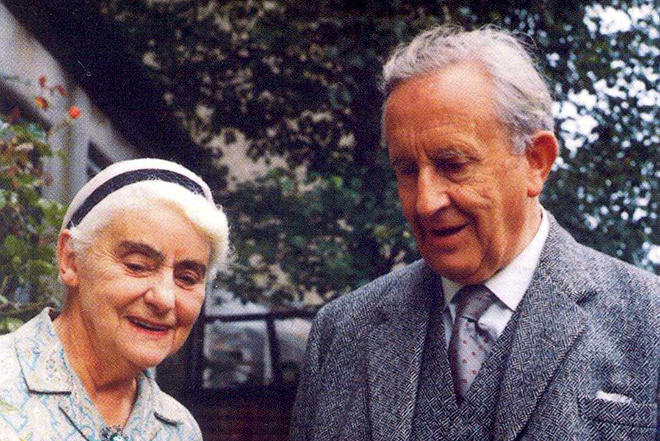 John Tolkien and his wife Edith