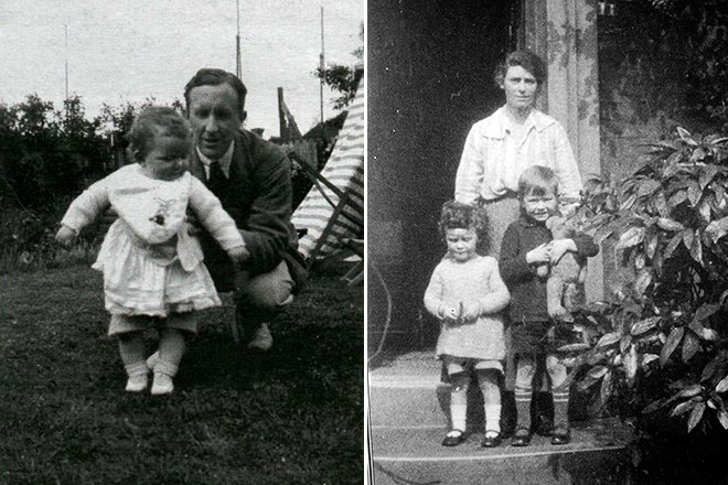 John Tolkien with his family