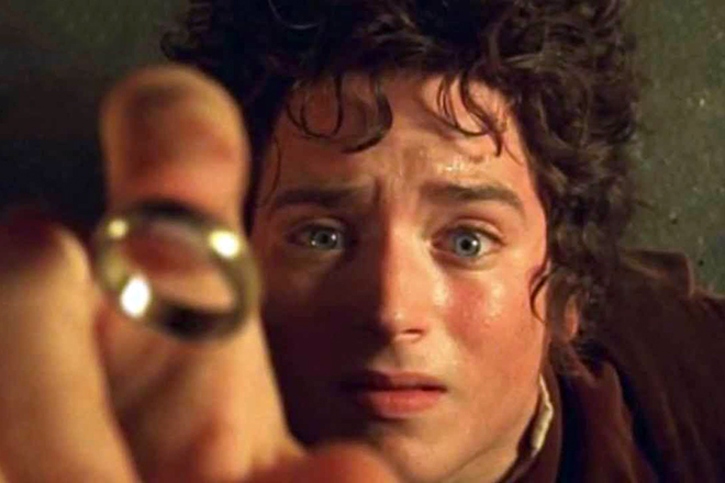 Elijah Wood playing Frodo