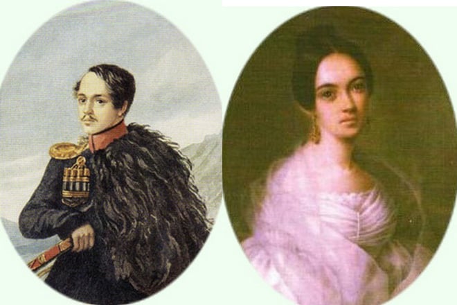 Mikhail Lermontov and Varvara Lopukhina