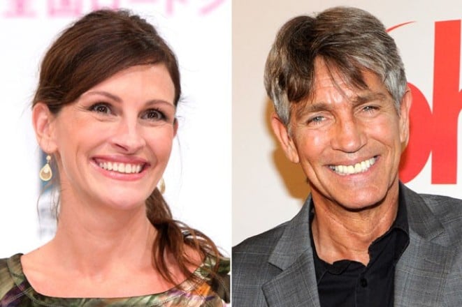 Julia and her brother Eric Roberts