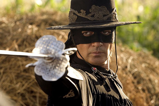 Antonio Banderas in the role of Zorro