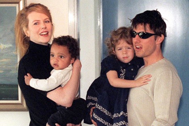 Kidman and Cruise with children