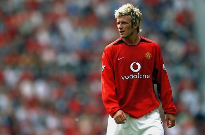 David Beckham in the "Manchester United"