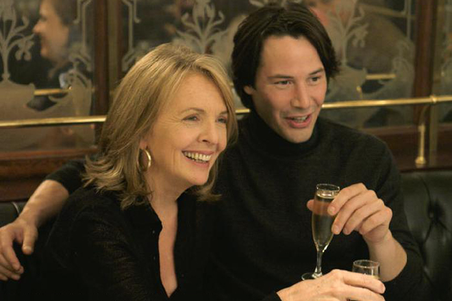 Diane Keaton and  Keanu Reeves in the movie "Something’s Gotta Give"