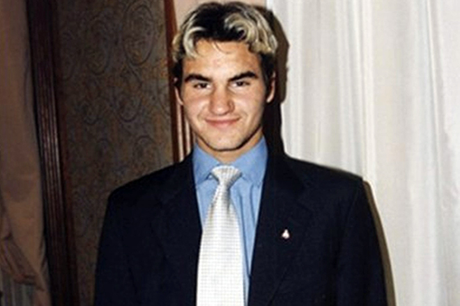 Roger Federer in his youth