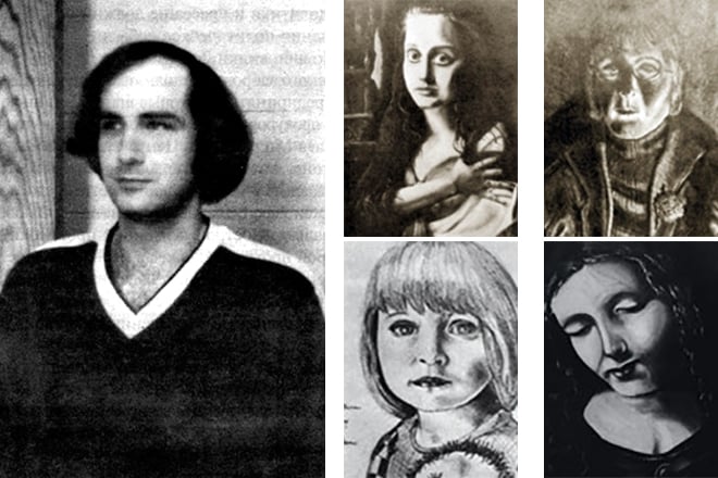 Billy Milligan and a picture of some of his personalities
