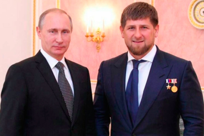 Vladimir Putin and Ramzan Kadyrov