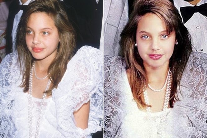 Angelina Jolie in childhood