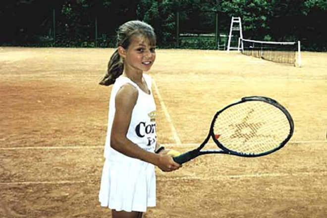 Maria Kirilenko in childhood