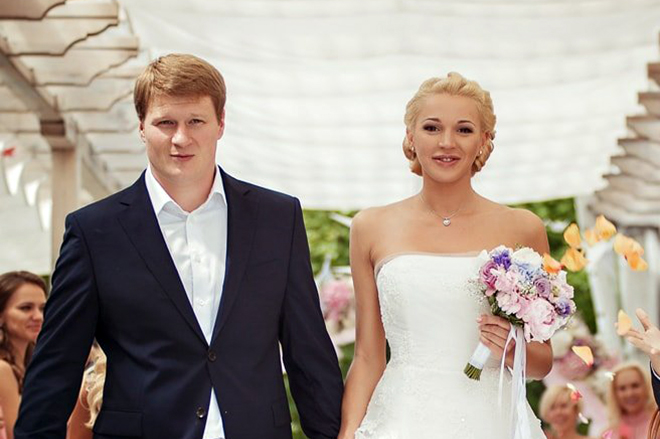 Alexander Povetkin and his wife Eugenia