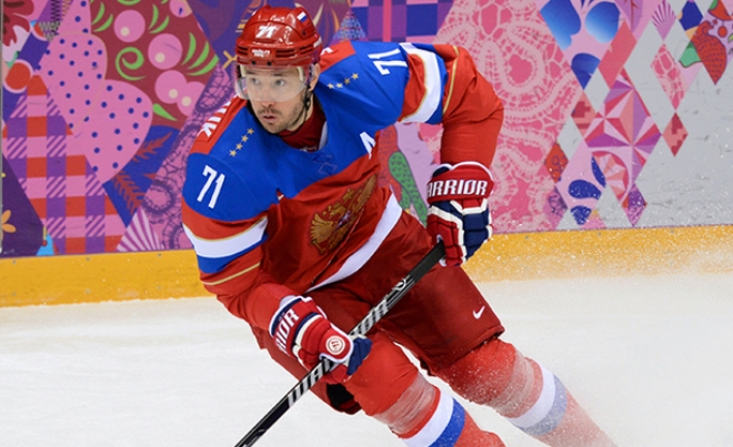 Ilya Kovalchuk as a member of the Russian national team at the Sochi Olympics | Baikal24