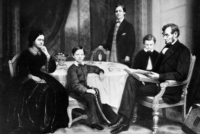 Abraham Lincoln and his family
