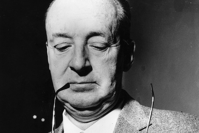 Vladimir Nabokov during lecture