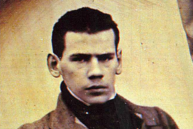 Leo Tolstoy in his youth